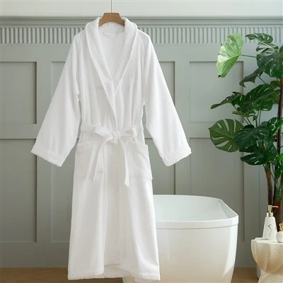 Djamanti Jacquard Velour Bathrobe